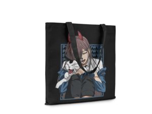 Eshaaver Chainsaw Man Power Anime Printed Tote Bag